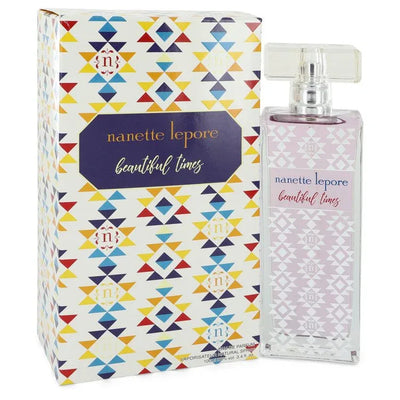 An image displaying Beautiful Times by Nanette Lepore Eau De Parfum Spray 3.4 oz for Women by Nanette Lepore