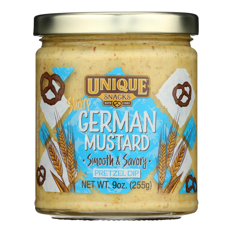 Unique Pretzels - Pretzel Dip Shrp Grmn Mst - Case Of 12 - 9 Ounce
