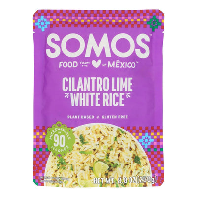 An image displaying Somos - Rice White Cilantro Lime - Case Of 6-8.8 Ounce by Somos