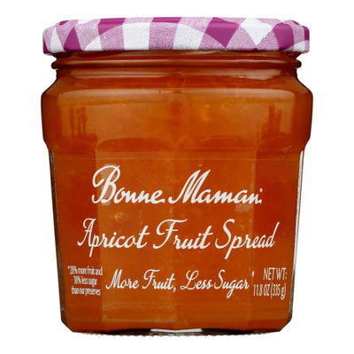 An image displaying Bonne Maman - Fruit Spread Apricot - Case Of 6-11.8 Oz by Bonne Maman