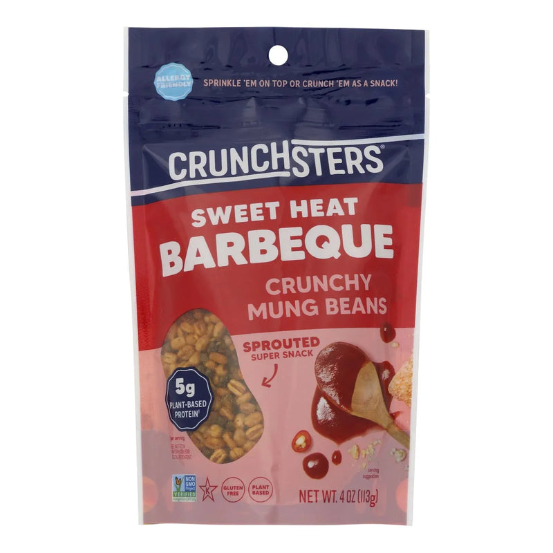 An image displaying Crunchsters - Protein Snack Bbq - Case Of 6 - 4 Ounce by Crunchsters