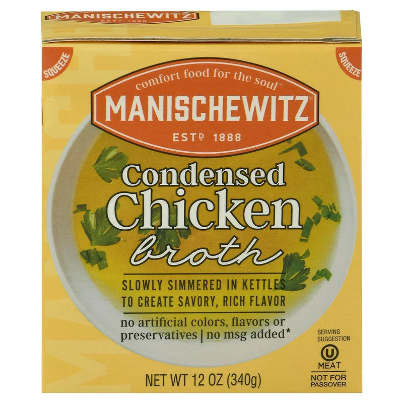 An image displaying Manischewitz - Broth Chicken Condensed - Case Of 12-12 Ounce by Manischewitz