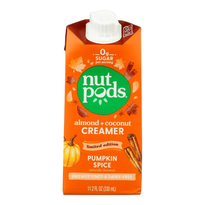 An image displaying Nutpods Pumpkin Spice Creamer - Case Of 12 - 11.2 Fz by Nutpods