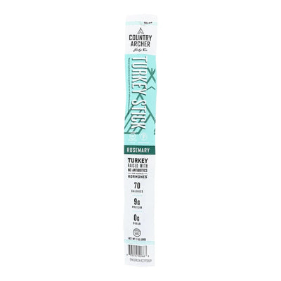 An image displaying Country Archer - Jerky Turkey Stick Rsmary - Case Of 18-1 Ounce by Country Archer