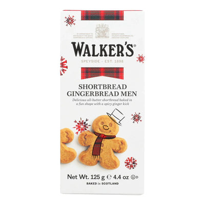 An image displaying Walkers Shortbread - Cookie Shortbread Gngrbrd Men - Case Of 12 - 4.4 Ounce by Walkers Shortbread