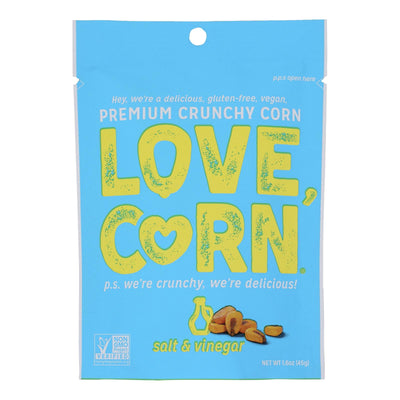 An image displaying Love Corn - Roasted Corn Salt N Vinegar - Case Of 10-1.6 Oz by Love Corn