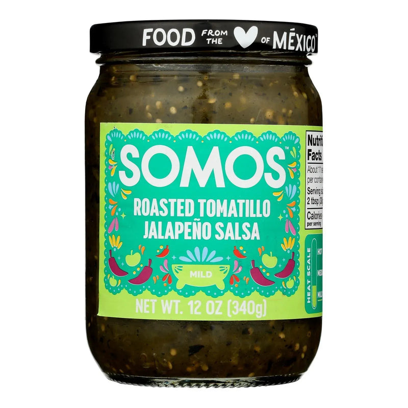 An image displaying Somos - Salsa Verde Jalap Pepper - Case Of 6-12 Ounce by Somos