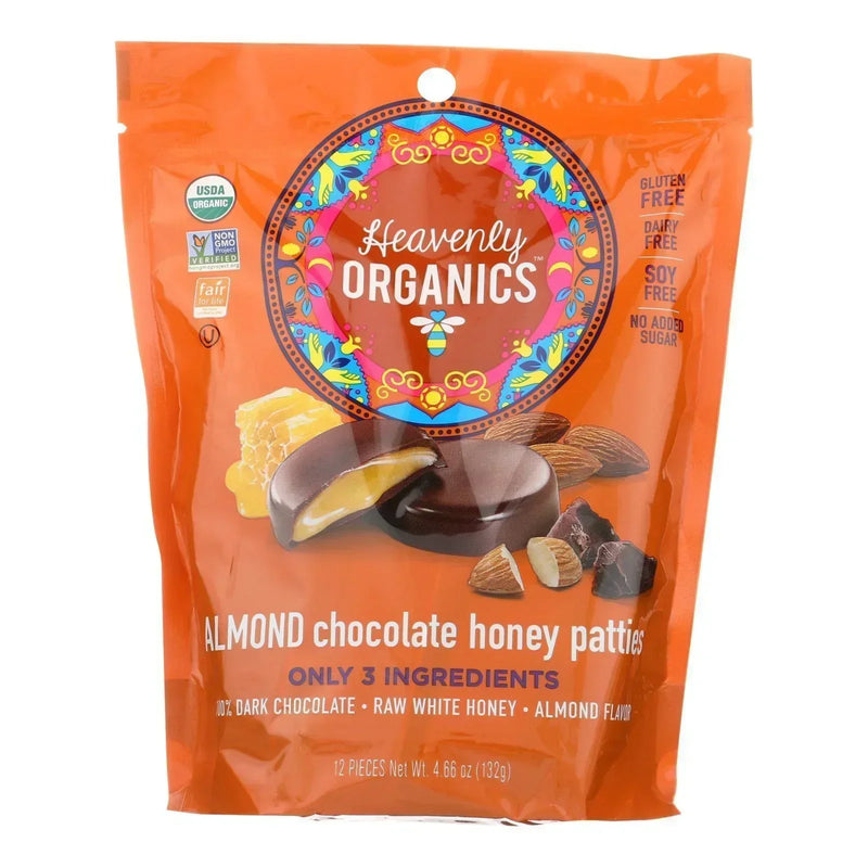 Heavenly Organics Heavenly Organic Honey Pattie - Chocolate - Case Of 6 - 4.66 Ounce