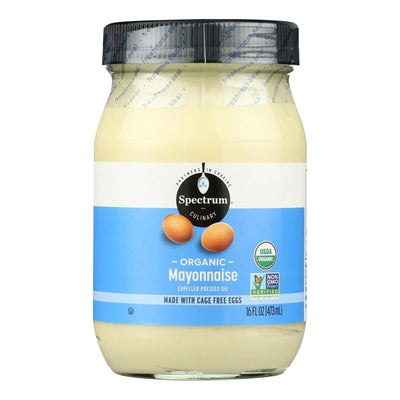 An image displaying Spectrum Naturals Organic Mayonnaise With Cage Free Eggs - Case Of 12 - 16 Oz. by Spectrum Naturals
