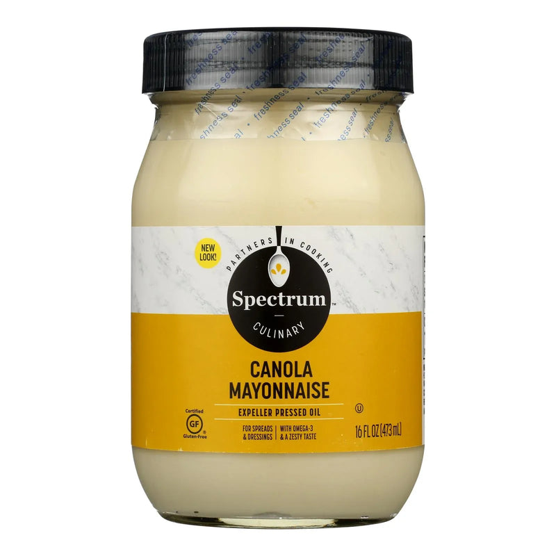 An image displaying Spectrum Naturals Mayonnaise - Canola - 16 Ounce - Case Of 12 by Spectrum Naturals
