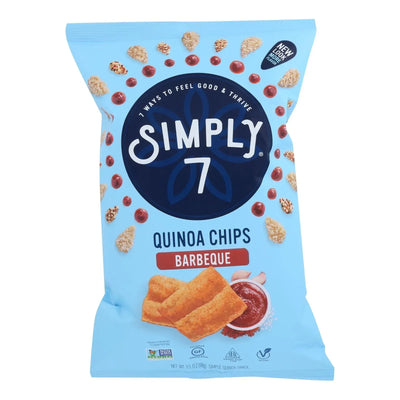 An image displaying Simply 7 - Chips Quinoa Barbeque - Case Of 8-3.5 Ounce by Simply 7 Snacks