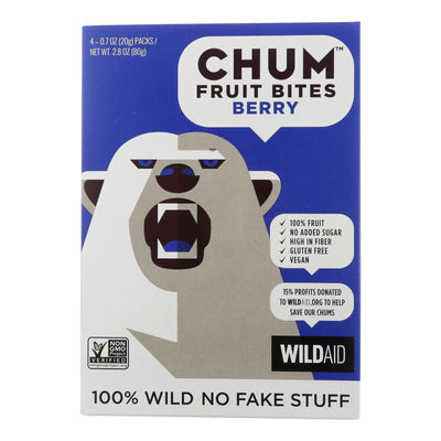 Chum Fruit Bites - Fruit Bites Berry 4pk - Case Of 6-2.8 Oz - Orca Market