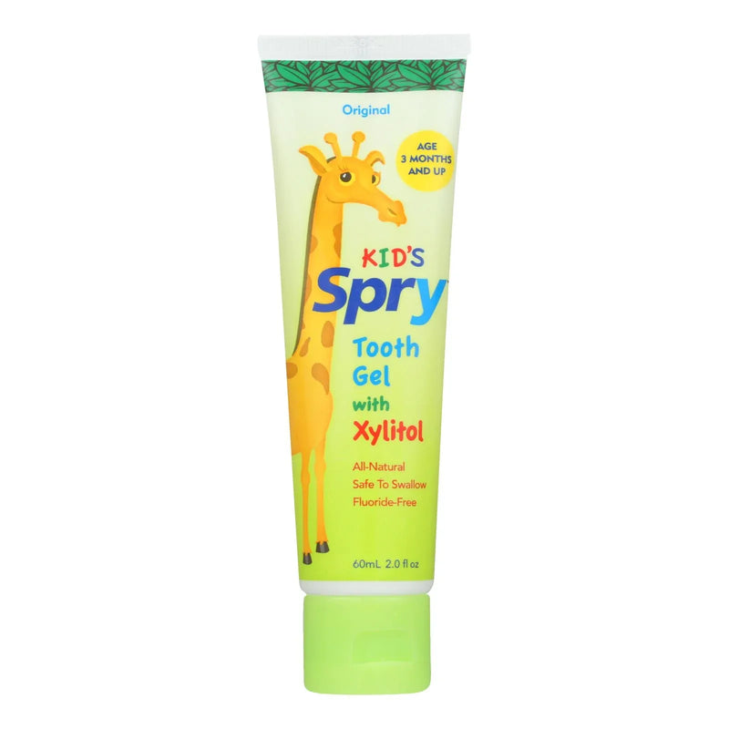An image displaying Spry Xylitol Tooth Gel - Original - 2 Ounce by Spry