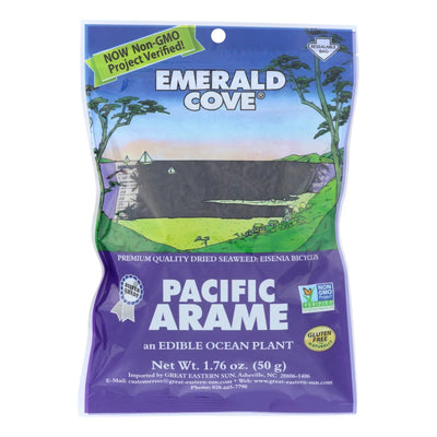 An image displaying Emerald Cove Pacific Arame - Sea Vegetables - Silver Grade - 1.76 Ounce - Case Of 6 by Emerald Cove