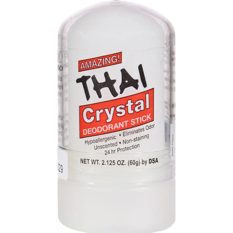 An image displaying Thai Deodorant Stone Thai Natural Crystal Deodorant Push-up Stick - 2.125 Oz by Thai Deodorant Stone