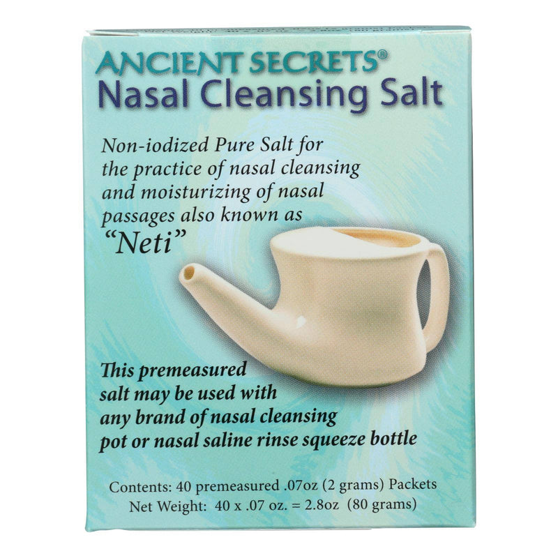 An image displaying Ancient Secrets Nasal Cleansing Salt Packets - 40 Packets by Ancient Secrets