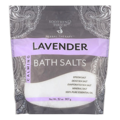 An image displaying Soothing Touch Bath Salts - Lavender Calming - 32 Ounce by Soothing Touch