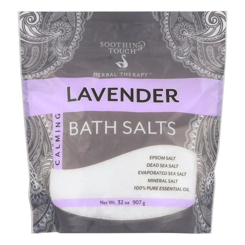 An image displaying Soothing Touch Bath Salts - Lavender Calming - 32 Ounce by Soothing Touch