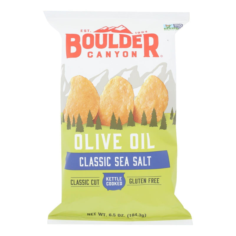 Boulder Canyon - Kettle Chips - Olive Oil - Case Of 12 - 6.5 Ounce