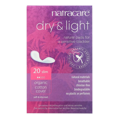 An image displaying Natracare Dry And Light Individually Wrapped Pads - 20 Pack by Natracare