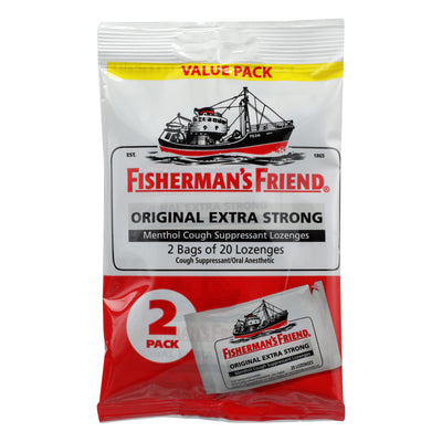 An image displaying Fisherman's Friend Lozenges - Original Extra Strong - Dsp - 40 Ct - 1 Case by Fisherman's Friend