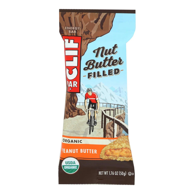 Clif Bar Organic Nut Butter Filled Energy Bar - Peanut Butter - Case Of 12 - 1.76 Ounce.