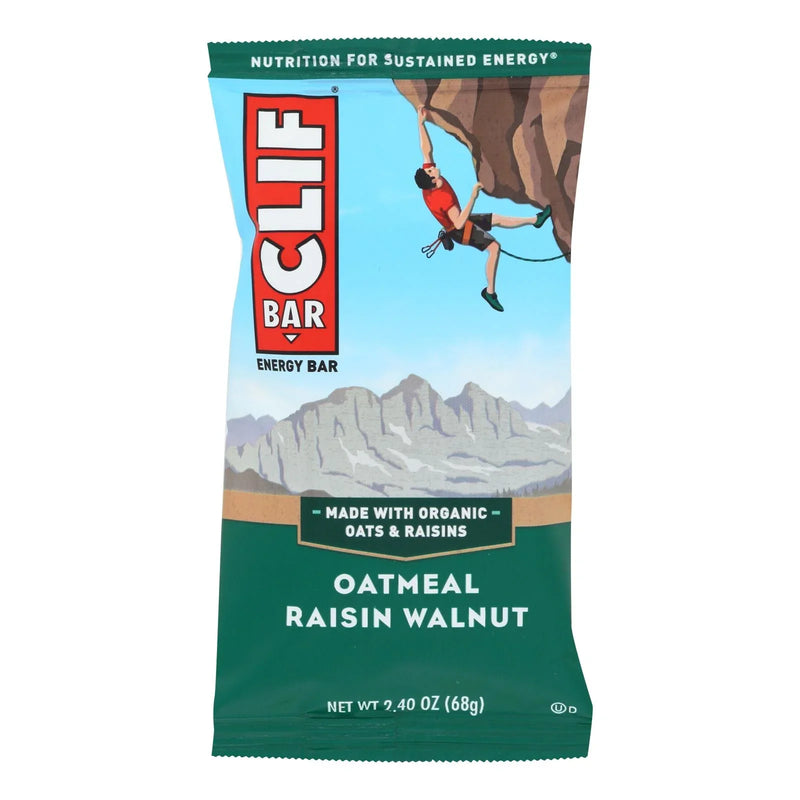 Clif Bar - Organic Oat Raisin Walnut - Case Of 12 - 2.4 Ounce