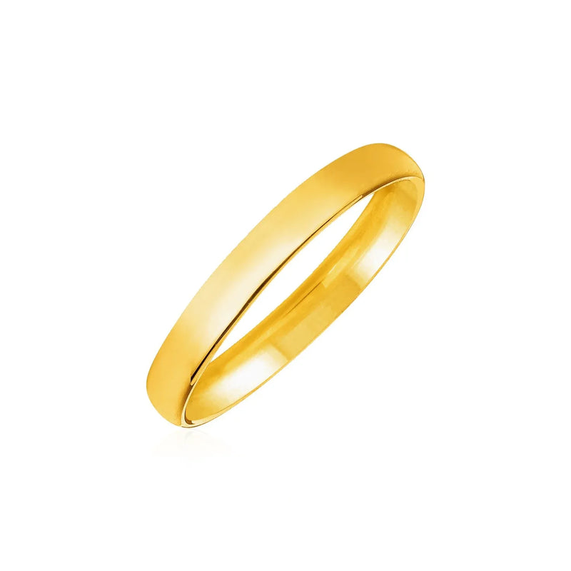 An image displaying 14k Yellow Gold Comfort Fit Wedding Band by Orca Market
