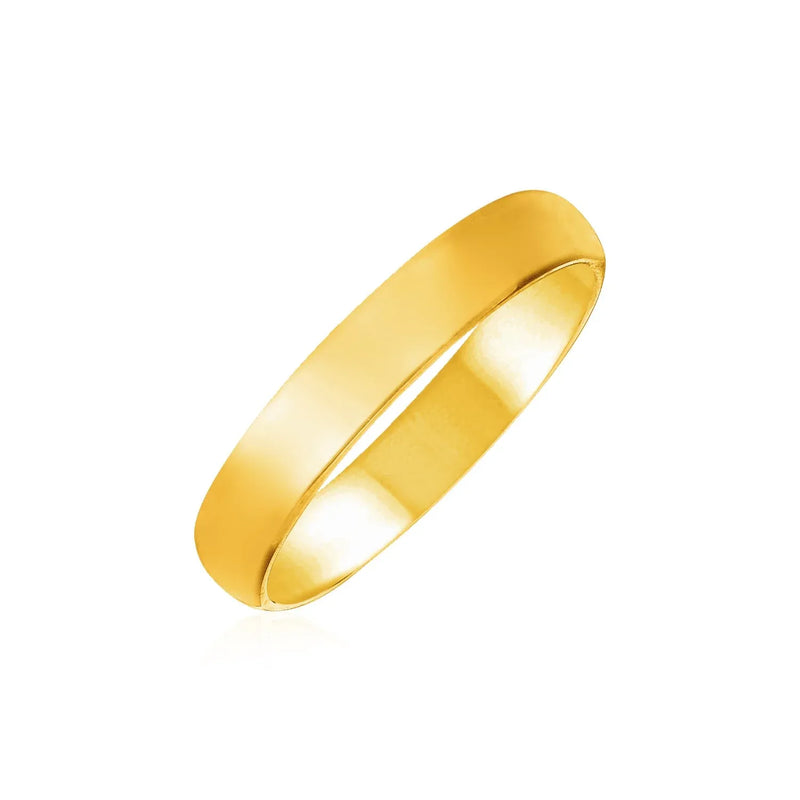 An image displaying 14k Yellow Gold Comfort Fit Wedding Band by Orca Market