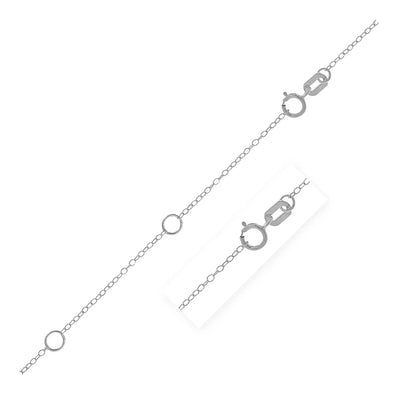 An image displaying Double Extendable Piatto Chain in 14k White Gold (1.2mm) by Orca Market