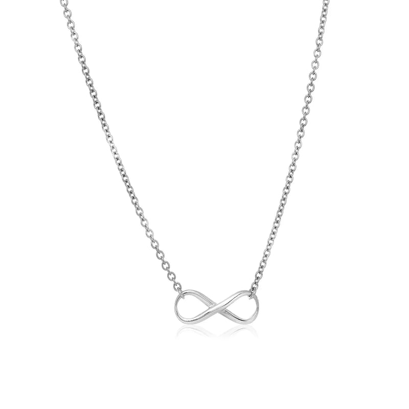An image displaying Sterling Silver Infinity Symbol Necklace by Orca Market