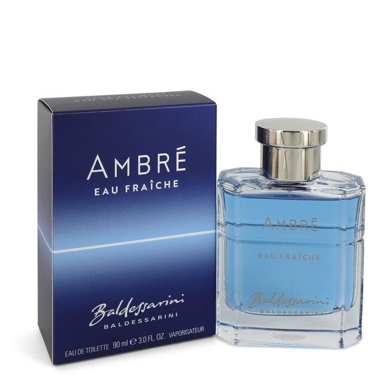 An image displaying Baldessarini Ambre Eau Fraiche by Hugo Boss Eau De Toilette Spray 3 oz for Men by Hugo Boss