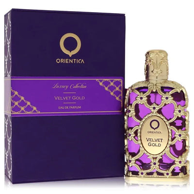 An image displaying Orientica Velvet Gold by Orientica Eau De Parfum Spray 2.7 oz for Women by Orientica