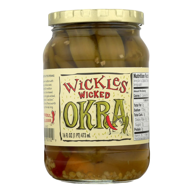 Wickles Wicked Okra  - Case Of 6 - 16 Ounce