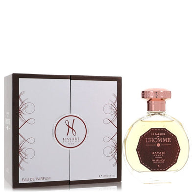 An image displaying Hayari Le Paradis De L'homme by Hayari Eau De Parfum Spray 3.4 oz for Men by Hayari