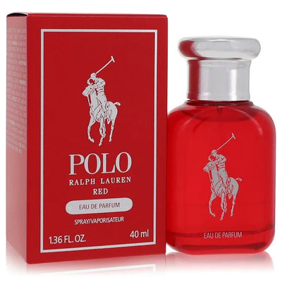 An image displaying Polo Red by Ralph Lauren Eau De Parfum Spray 1.36 oz for Men by Ralph Lauren