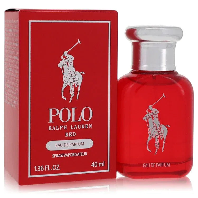 An image displaying Polo Red by Ralph Lauren Eau De Parfum Spray 1.36 oz for Men by Ralph Lauren