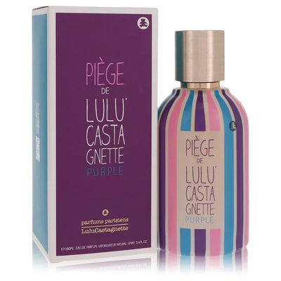 An image displaying Piege De Lulu Castagnette Purple by Lulu Castagnette Eau De Parfum Spray 3.4 oz for Women by Lulu Castagnette