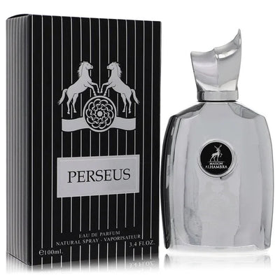 An image displaying Perseus by Maison Alhambra Eau De Parfum Spray 3.4 oz for Men by Maison Alhambra