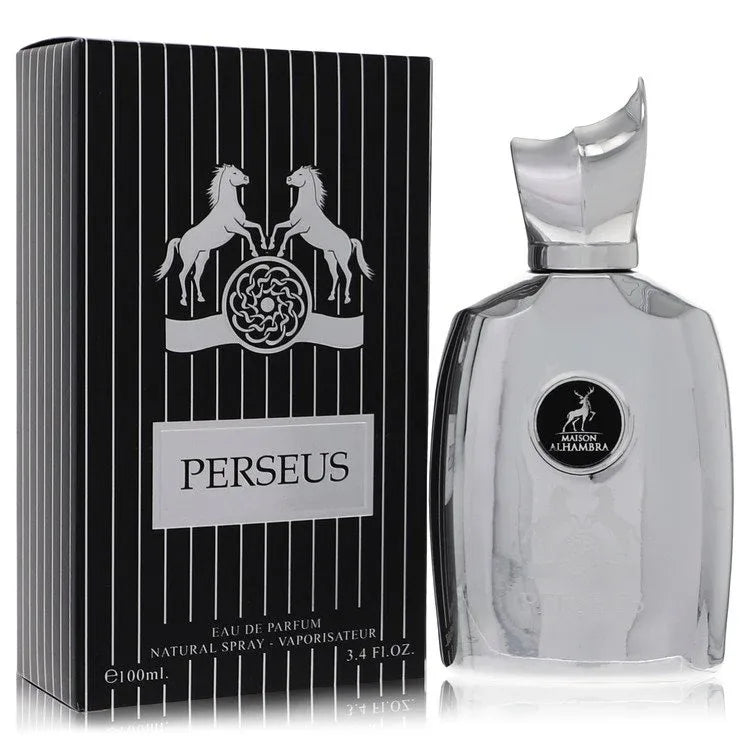 An image displaying Perseus by Maison Alhambra Eau De Parfum Spray 3.4 oz for Men by Maison Alhambra