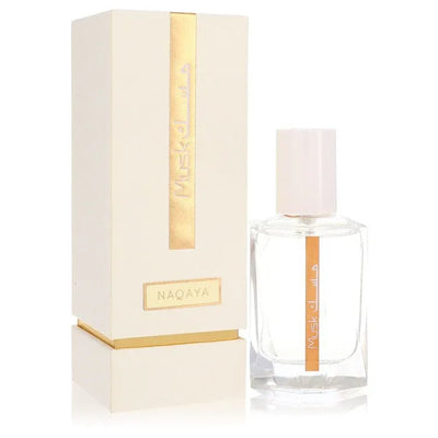 An image displaying Rasasi Musk Naqaya by Rasasi Eau De Parfum Spray 1.67 oz for Women by Rasasi