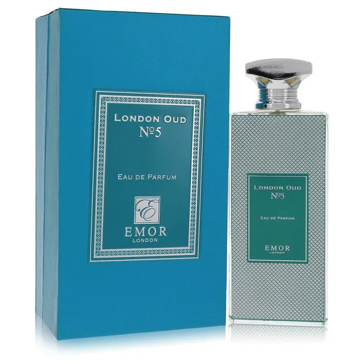An image displaying Emor London Oud No. 5 by Emor London Eau De Parfum Spray 4.2 oz for Men by Emor London