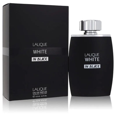 An image displaying Lalique White In Black by Lalique Eau De Parfum Spray 4.2 oz for Men by Lalique