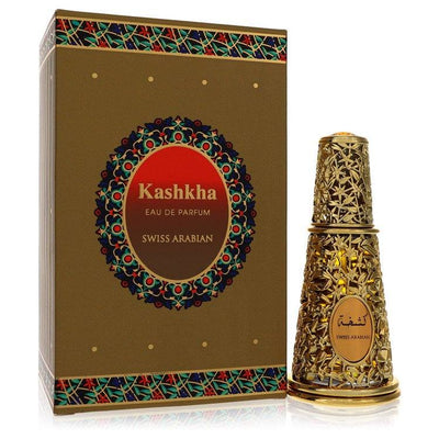 An image displaying Swiss Arabian Kashkha by Swiss Arabian Eau De Parfum Spray 1.7 oz for Men by Swiss Arabian
