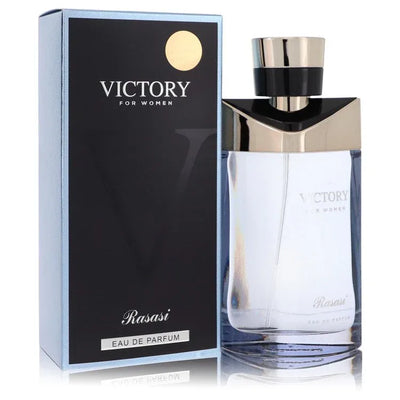 An image displaying Rasasi Victory by Rasasi Eau De Parfum Spray 3.3 oz for Women by Rasasi