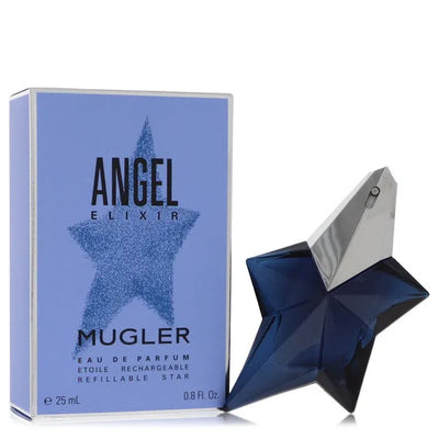 An image displaying Angel Elixir by Thierry Mugler Eau De Parfum Spray .8 oz for Women by Thierry Mugler