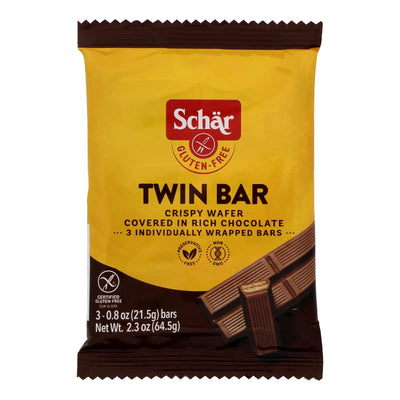An image displaying Schar - Bars Twin Bars Gl - Case Of 14 - 2.3 Ounce by Schar