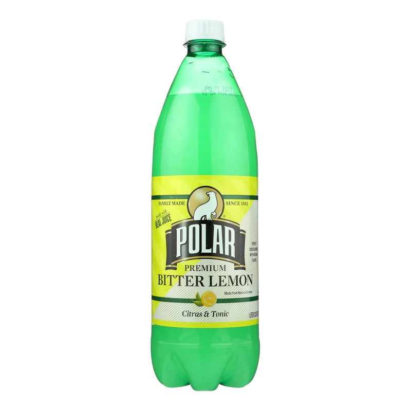 Polar Beverages Bitter Lemon - Case Of 12 - 33.8 Ounce