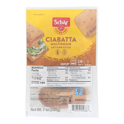 An image displaying Schar - Ciabatta Multigrain - Case Of 5-7.0 Oz by Schar