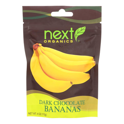 An image displaying Next Organics Dark Chocolate - Bananas - Case Of 6 - 4 Oz. by Next Organics